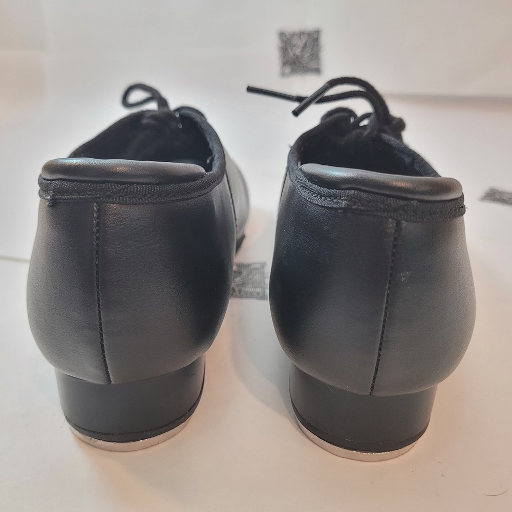 Weissman Tap Shoes Kids Black Lace Up Dance Shoes W1600 Size 6AM - Picture 7 of 11